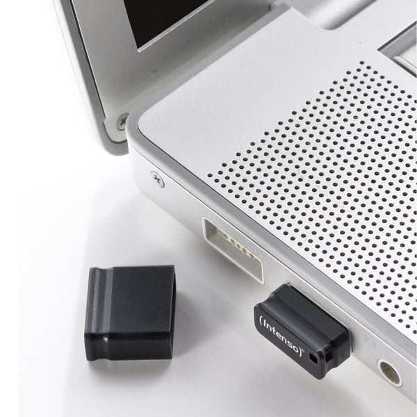 Intenso Slim Line, 128 GB, USB A-tyyppi, 3.2 Gen 1 (3.1 Gen 1), 100 MB/s, Suojus, Musta