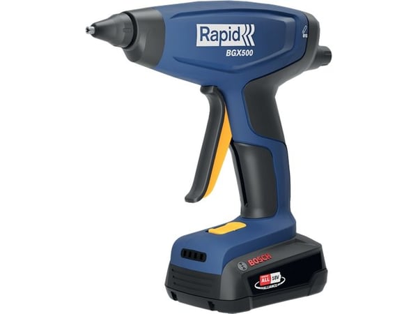 Rapid BGX500, kuumaliimapistooli, musta, sininen, 12 cm, 3 min, akku, 2.5 At
