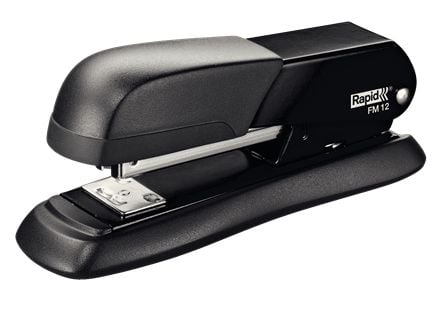 Rapid Stiftemaskin FM12 25 ark, 25 ark, Svart, Standard klemform, 26/6, Akrylonitril-butadien-styren (ABS), Metall, 5 cm