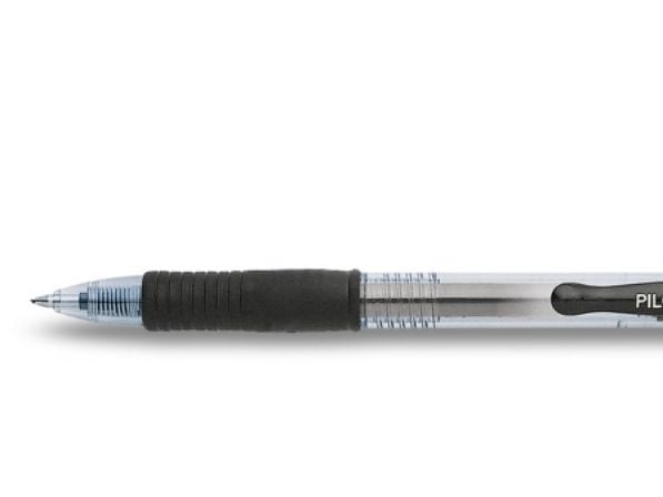 Pilot G-2 - Rulleballpenn - svart - gelblekk - 0.7 mm - fin - retraktil