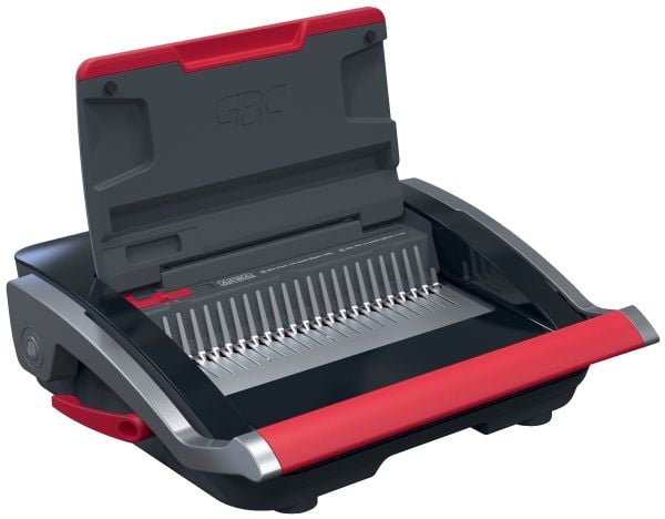 GBC CombBind® CB25 manuell innbindingsmaskin, kapasitet 390 A4-ark Svart