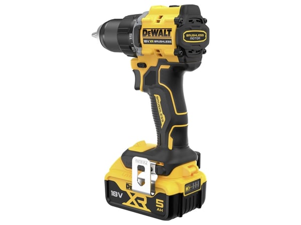 DEWALT DCD794P2T-QW DCD794P2T-QW Akkuporakone 18 V 5 Ah Litium sis. ylimääräinen akku, sis. laturi, matkalaukku