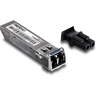 TRENDnet TI-MGBS10 - SFP (mini-GBIC) transceivermodul - 1GbE - 1000Base-LX - LC-enkeltmodus - opp til 10 km - 1310 nm - TAA-samsvar