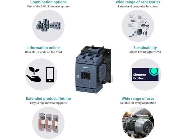 Siemens 3RT1055-6AP36, 172 mm, 190 mm, 129 mm, 181 mm, 3,32 kg, 1 styck