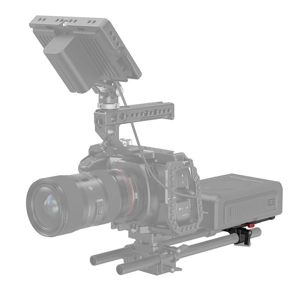SmallRig 3016, Akkulevy, musta, Punainen, Alumiini, 1/4-20, 3/8-16", M4, Kiina