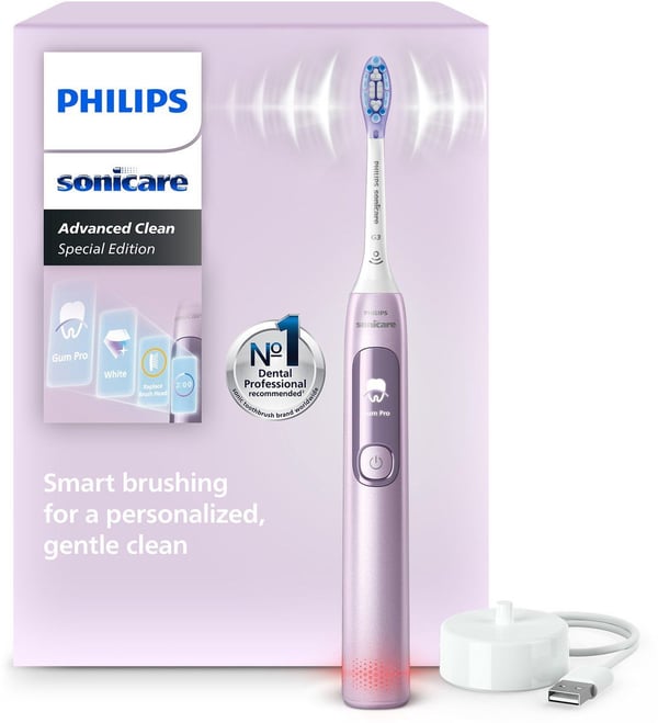 Philips HX3792 Sonicare elektrisk tannbørste Advanced Clean – rosa metallic