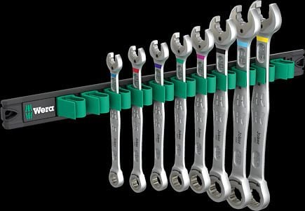 Wera 05020016001, 1/2,3/4,3/8,5/16,5/8,7/16,9/16,11/16", musta, Ruostumaton teräs, Tšekin tasavalta, 380 mm, 160 mm, 45 mm