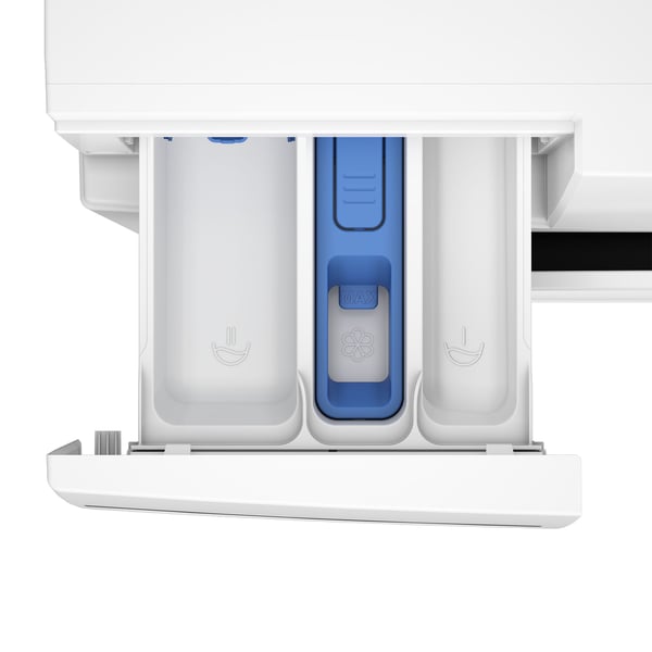 Beko b300 BM3WFU39413W, Edestä täytettävä, 9 kg, B, 75 dB, 1400 RPM, A