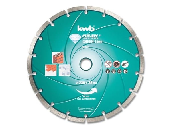 kwb 798140, levyleikkuri, 11,5 cm, 2,2 cm, 1,6 mm, 7 mm, Vihreä