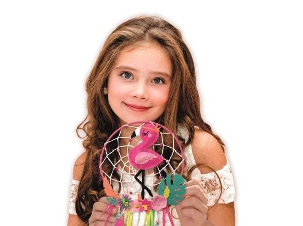 Lena Dreamcatcher Flamingo, Lasten askartelusetti, 6 vuosi/vuosia, Monivärinen