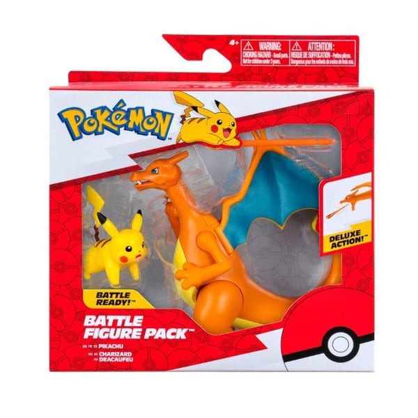 Pokemon figur set 2 pk Charizard och Pikachu
