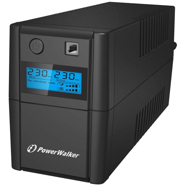 PowerWalker VI 850SE LCD/IEC - UPS - AC 230 V - 480 Watt - 850 VA - 9 At - USB - output-stikforbindelser: 4 - lajittelu