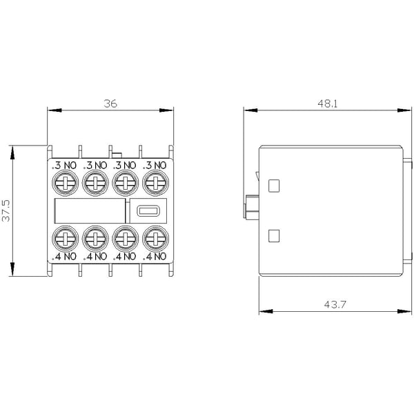 Siemens 3RH2911-1FA40 Apukosketinlohko 10 A 1 kpl 1 kpl