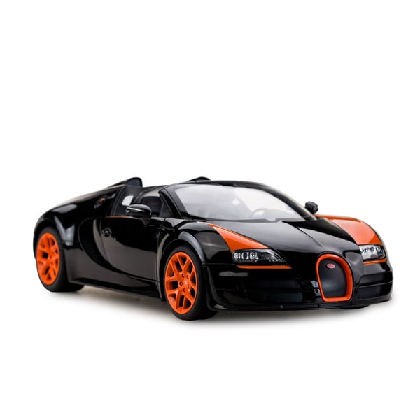 Rastar Bugatti Grand Sport Vitesse, Sport car, Elektrisk motor, 1:14, Ferdig-å-Løpe (RTR) Ready-to-Run, Svart, Blå