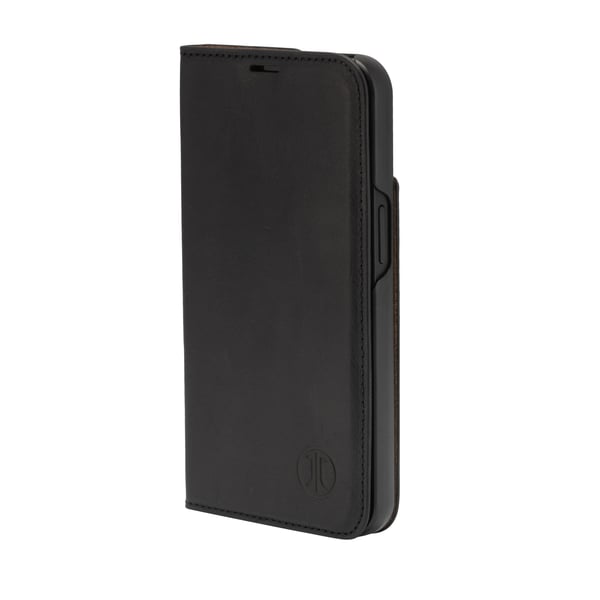 JT BERLIN BookCase Tegel, Folio-kotelo, Apple, iPhone 15, 15,5 cm (6.1"), Musta