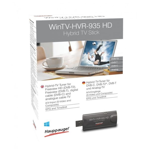 Hauppauge WinTV HVR-935C - Digital / analog TV-kanalvelger / radiokanalvelger / videofangstadapter - DVB-C, DVB-T2 - HDTV - USB 2.0 - PAL