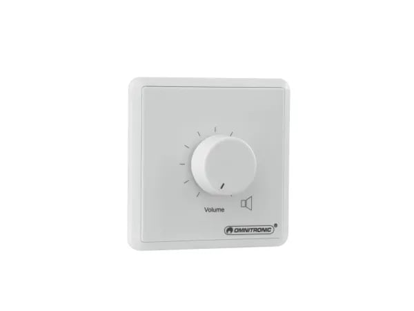 Omnitronic 80711001, Vridbart volymreglage, Väggmonterad, Vit, Plast, 50 - 18000 hz, 5 W