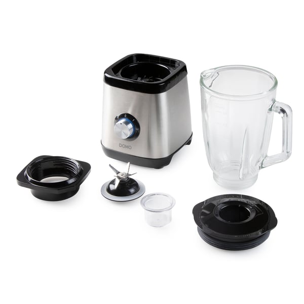 Domo DO1133BL, Mixer för matlagning, Pulsfunktion, Iskrossning, 0,95 m, 1000 W, Rostfritt stål