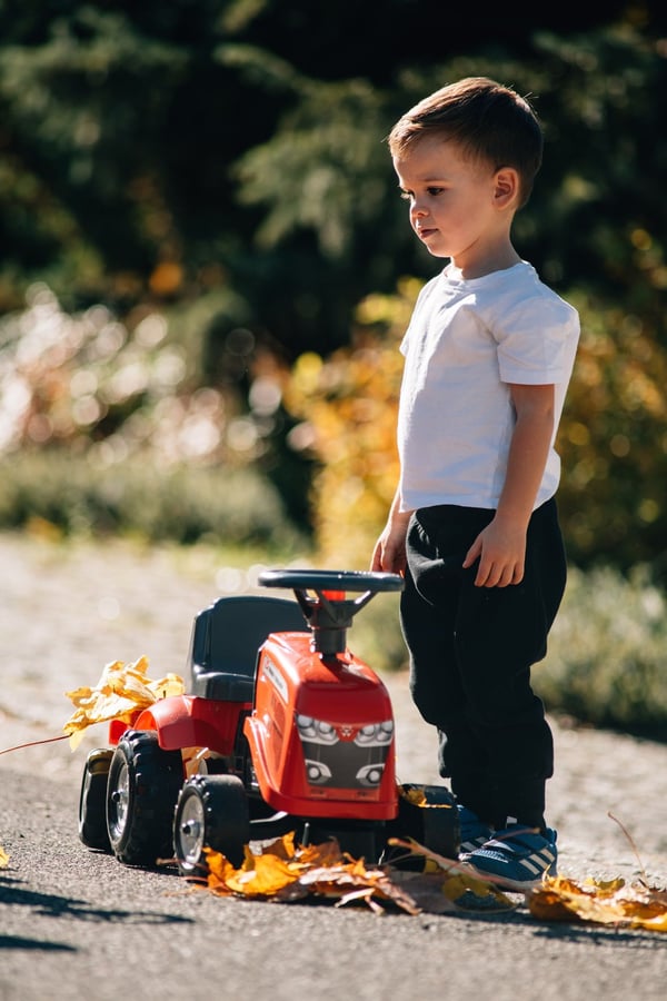 Falk 241C, 1 år, 6 hjul, Plast, Stål, Rød, Sort