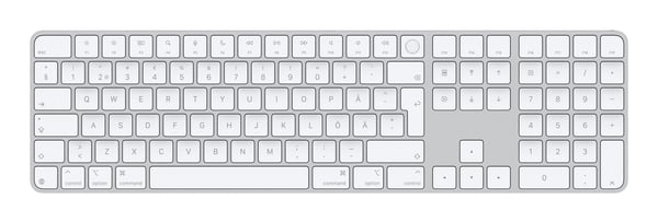 Apple Magic Keyboard MXK73H/A Touch ID, numeronäppäimistö, Nordic, valkoinen
