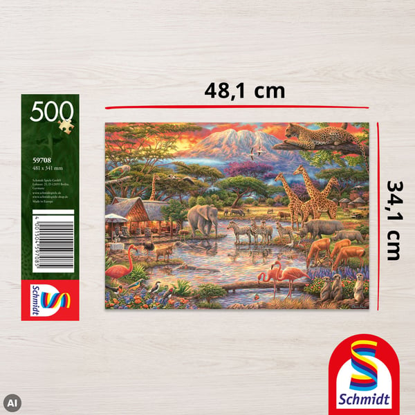 Schmidt Spiele Puzzle PQ 500 Raj pod Kilimandżaro G3