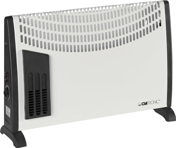 Clatronic KH 3433, Sähkökäyttöinen lämpötuuletin, Sisätila, Katto, Seinä, Musta, Valkoinen, 2000 W, 750 W