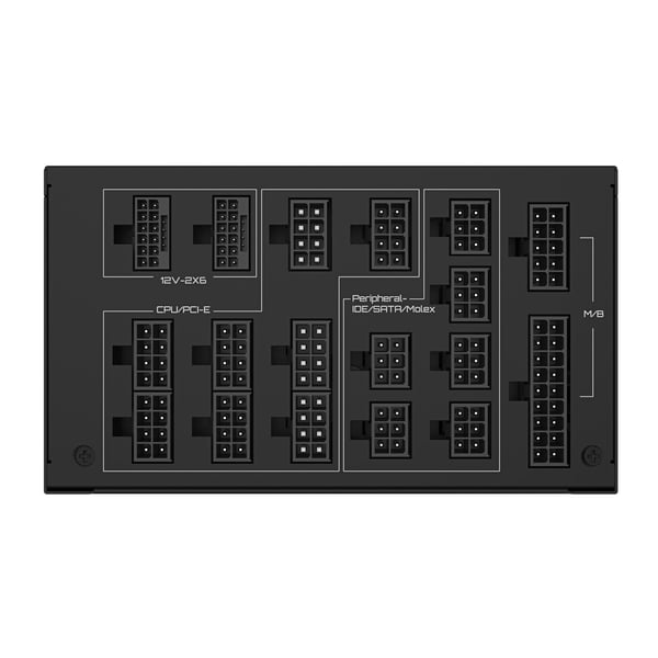 Gigabyte UD1600PM PG5 AI TOP - Virtalähde (sisäinen) - ATX12V 3.1/ EPS12V - 80 PLUS Platinum - AC 100-240 V - 1600 Watt - aktiivinen PFC (GP-UD1600...
