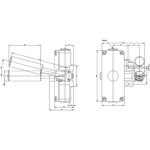 Siemens 3SE7310-1AE00 3SE73101AE00 hihnan vinokäynnin estin (L x K) 135 mm x 160 mm harmaa, musta 1 kpl, 1,89 kg, 268 mm, 151 mm, 148 mm