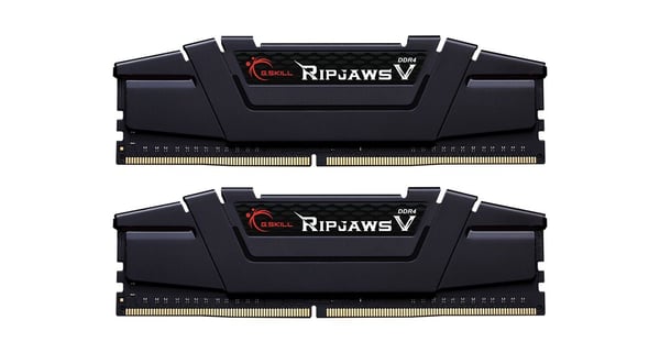 G.Skill Ripjaws V - DDR4 - sats - 64 GB: 2 x 32 GB - DIMM 288-pin - 3600 MT/s / PC4-28800 - CL18 - 1.35 V - ej buffrad - icke ECC - classic black