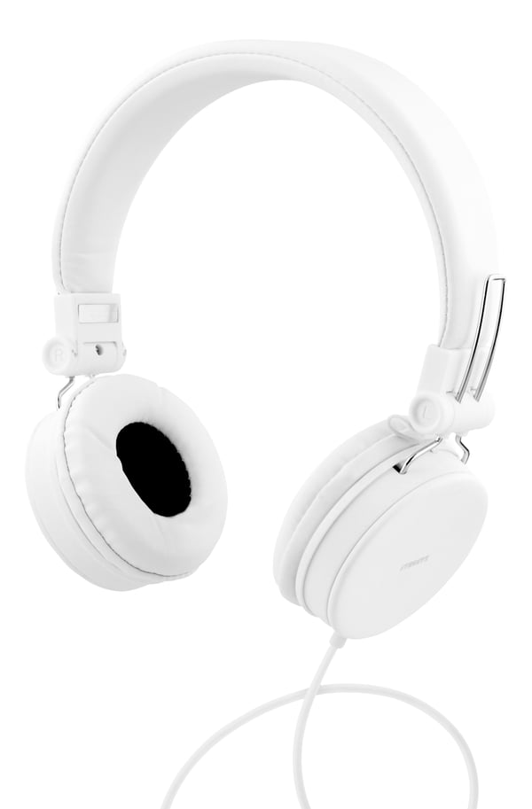 Streetz Hörlurar med mikrofon, hopfällbar, 3,5 mm anslutning, fjärrkontroll, 1,5 m kabel, vit, Kabel, 20 - 20000 hz, Samtal/musik, 160 g, Headset, Vit