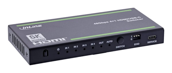 InLine 57885B, HDMI, USB typ-C, metall, sortering, 8 kV, 4 kV