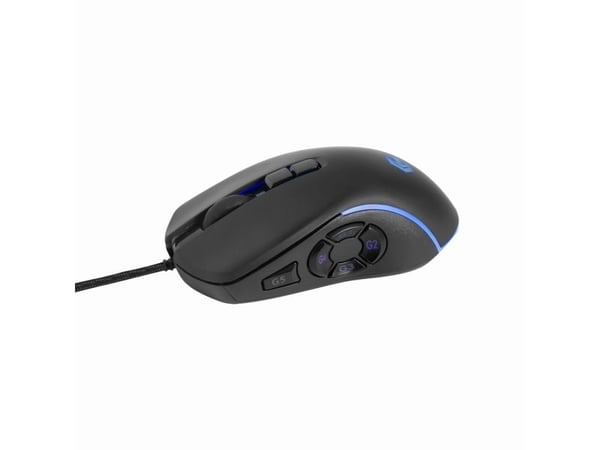 Gembird MUSG-RAGNAR-RX500, Oikeakätinen, USB A-tyyppi, 12000 DPI, Musta