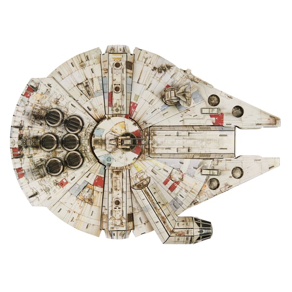 4D Build FDP FAP SW Millenium Falcon GML, Byggesett, 12 år, 223 stykker, 1,18 kg