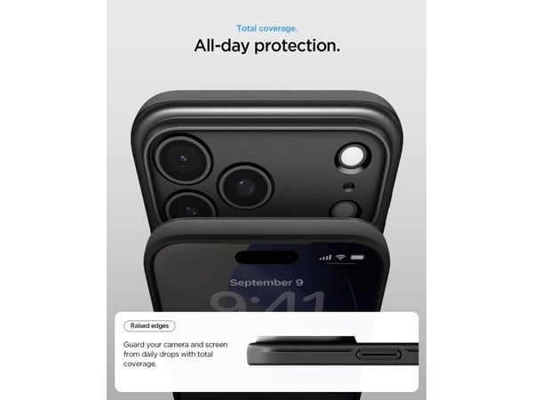 Spigen Thin Fit (MagFit), Etui, Apple, iPhone 17 Pro, 16 cm (6.3"), Mørkegrå