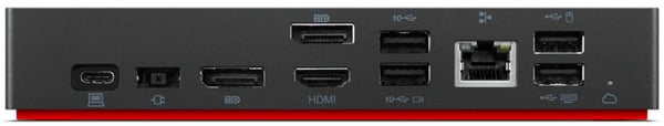 Lenovo ThinkPad Universal Thunderbolt 4 Smart Dock, Koblet med ledninger (ikke trådløs), Thunderbolt 4, 3,5 mm, Svart, 40 Gbit/s, 60 Hz