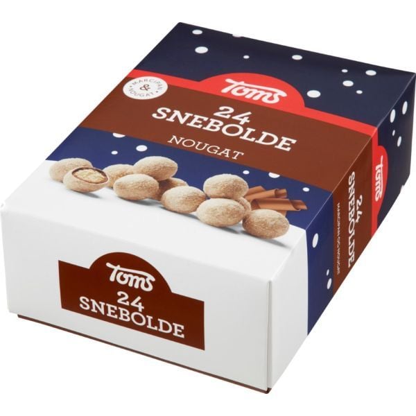 Toms Snowballs Nougat 372g med 24 bitar.