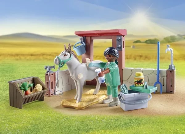 Playmobil 71471 veterinæroppdrag til eslene