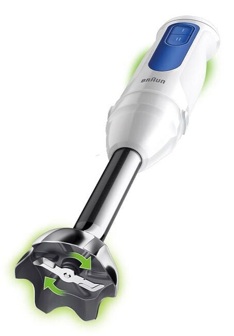 Braun MQ 30001 M, Håndmikser, Blå, Hvit, Miksing, 1,2 m, 0,6 l, Knapper