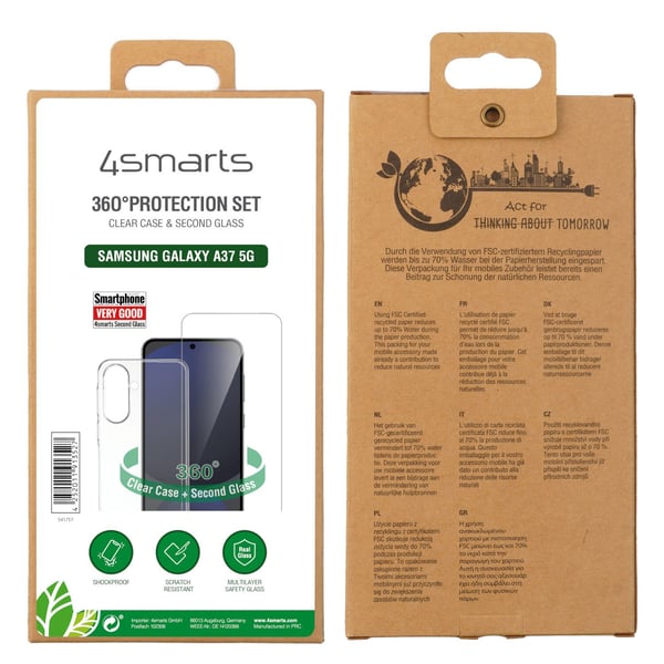 4smarts 541757, Etui, Samsung, Galaxy A37 5G, 17 cm (6.7"), Gjennomsiktig