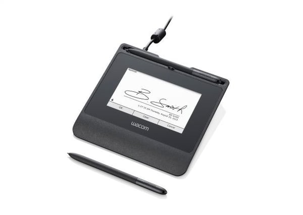 Wacom STU-540 - Signaturterminal m/ LCD-skjerm - 10,8 x 6,5 cm - elektromagnetisk - kabling - seriell, USB 2.0 - svart
