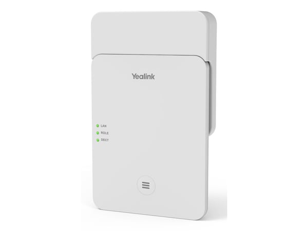 Yealink W75 Mini MC - Trådløs telefonbasestasjon / VoIP telefonbasestasjon med anrops-ID/samtale venter - IP-DECT - treveis anropskapasitet - SIP, ...