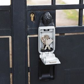 MASTER LOCK 5420EURD, Bärbart kassaskåp, Grå, Kombinationslås, Metall, nyckel, 72 mm