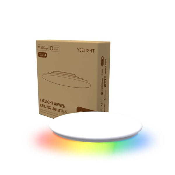 Yeelight Arwen C-sarja 450C - Kattovalaisin - LED - 50 W - luokka F - lämpimästä viileään valkoiseen - 2700-6500 K - pyöreä - valkoinen