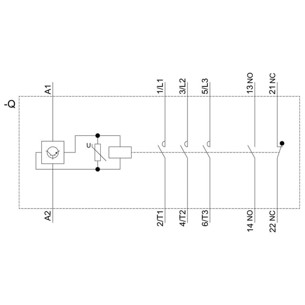 Siemens tehokontaktori 3RT2025-1NF30 1 kpl (3RT20251NF30)