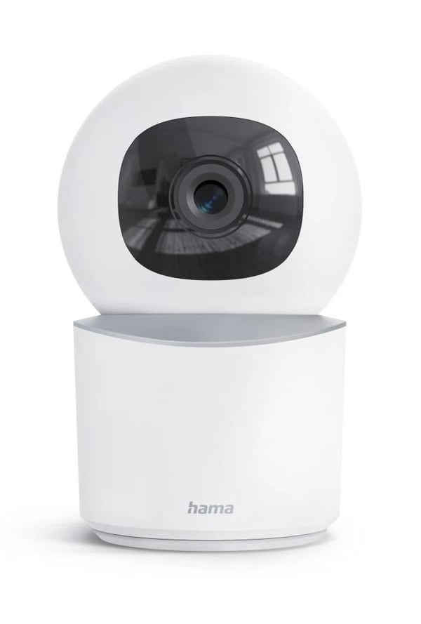Hama 00176652, IP-turvakamera, sisäkäyttöön, langaton, pöytä/seinä, valkoinen, lamppu