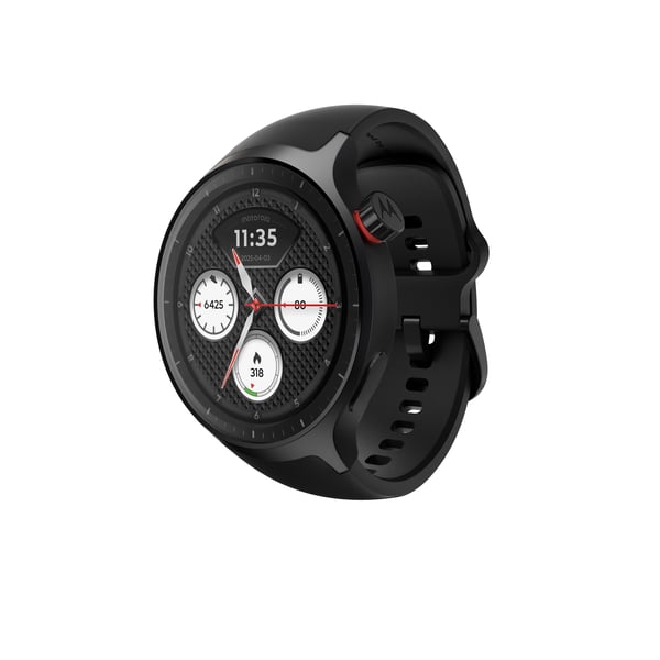 Motorola Moto Watch -älykello, 1,4 tuuman XT2547-2 OLED -näyttö, 47 mm, Volcanic Ash