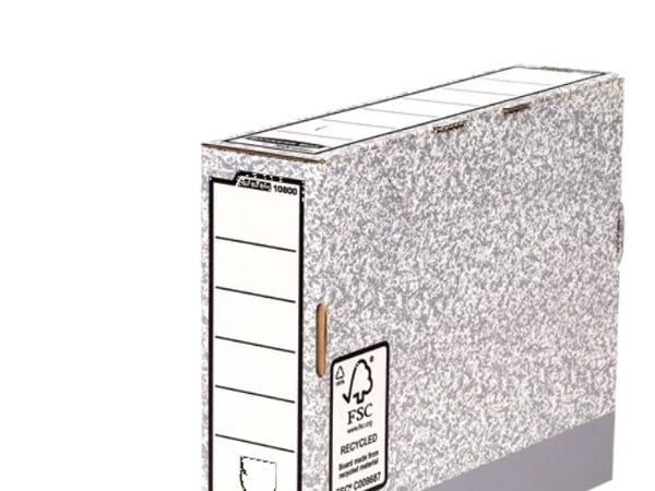 Bankers Box System - Boxfil - ryggbredd: 80 mm - för A4 (210 x 297 mm) - grå