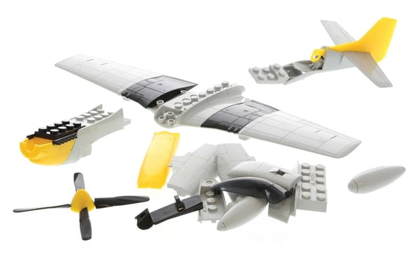 Airfix J6016, Luftfarkostmodell med fast vinge, Monteringssats, Mustang P-51D, Alla, Plast, 38 styck