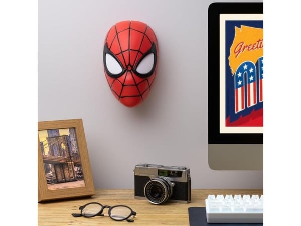 Paladone Spiderman Mask Light, Röd, Vit, Spiderman, AAA, 222,3 mm, 130,1 mm, 94,6 mm