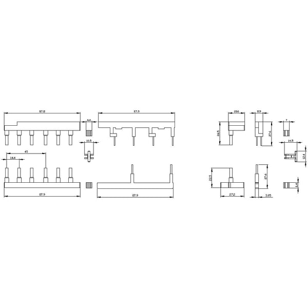 Siemens 3RA2923-2AA1 Distributionssats 1 st